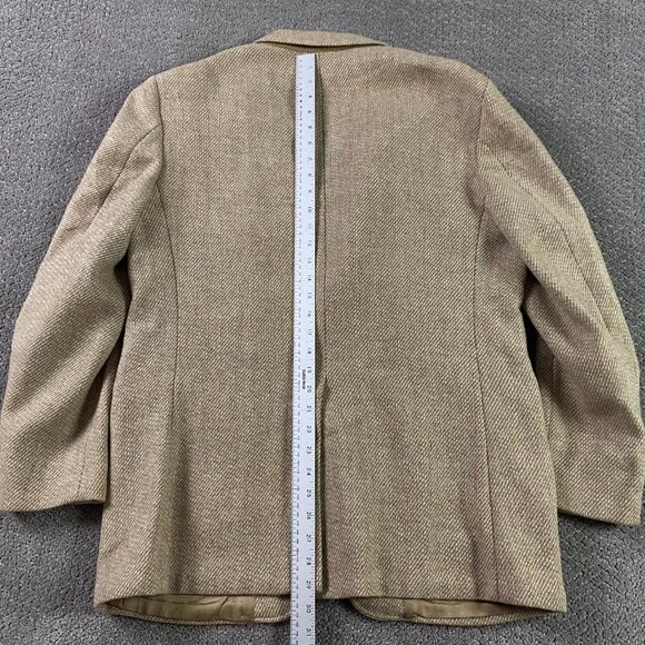 Vintage Harris Tweed Blazer Sport Coat Men's 40 SHORT Brown Wool - Picture 13 of 14